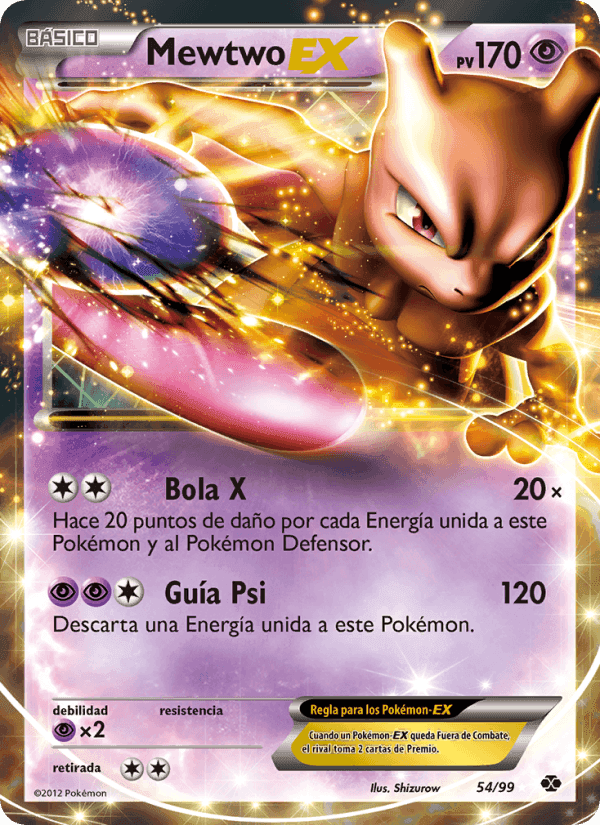 Mewtwo-EX, carta 54 de Próximos Destinos