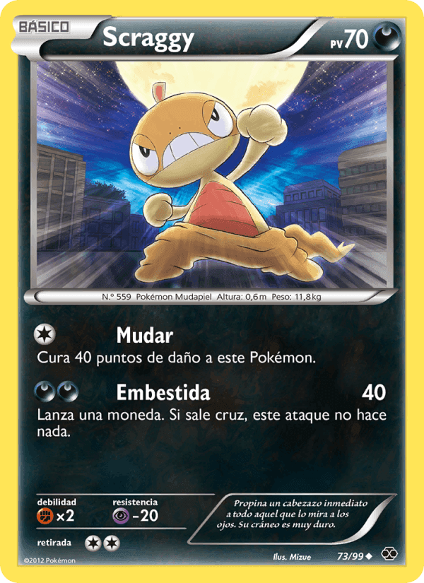 Scraggy, carta 73 de Próximos Destinos