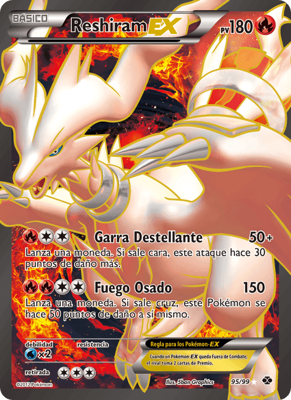 Reshiram-EX, carta 95 di Próximos Destinos