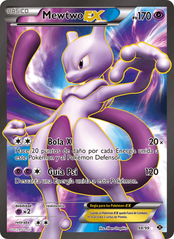 Mewtwo-EX, carta 98 de Próximos Destinos