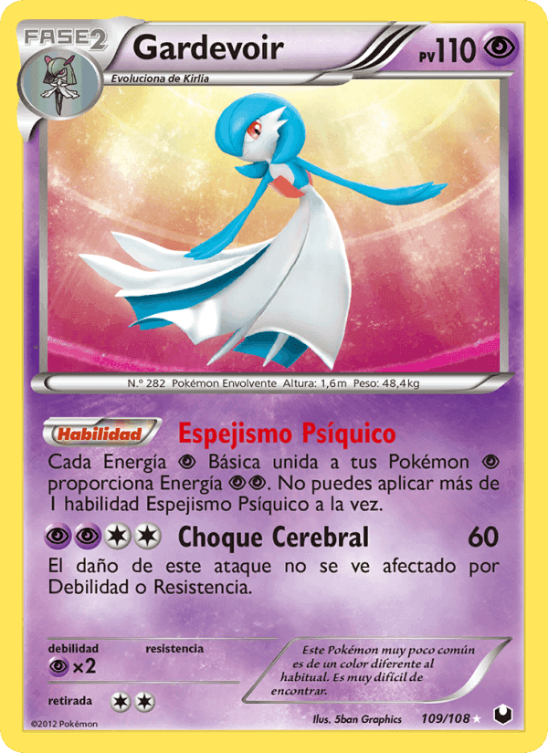 Gardevoir, carta 109 de Oscuros Exploradores