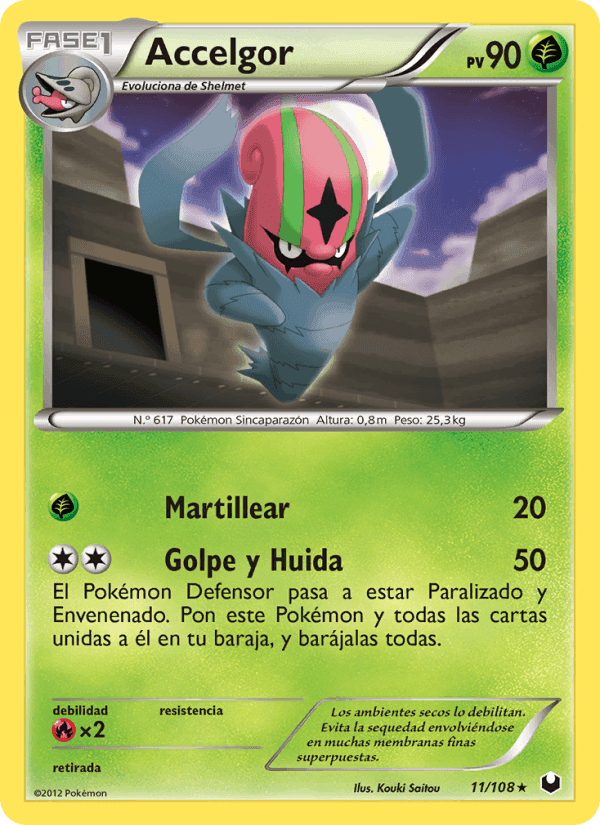 Accelgor, carte 11 de Oscuros Exploradores