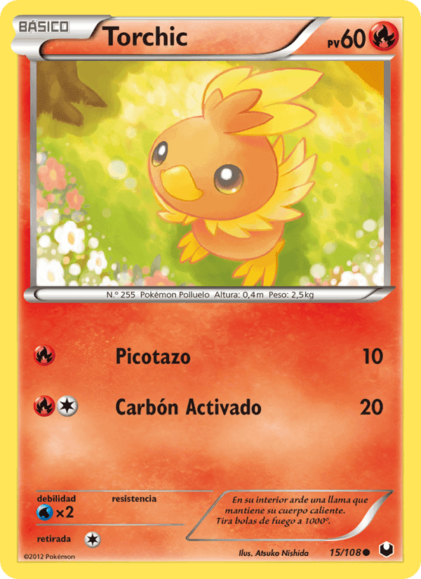 Torchic, carte 15 de Oscuros Exploradores