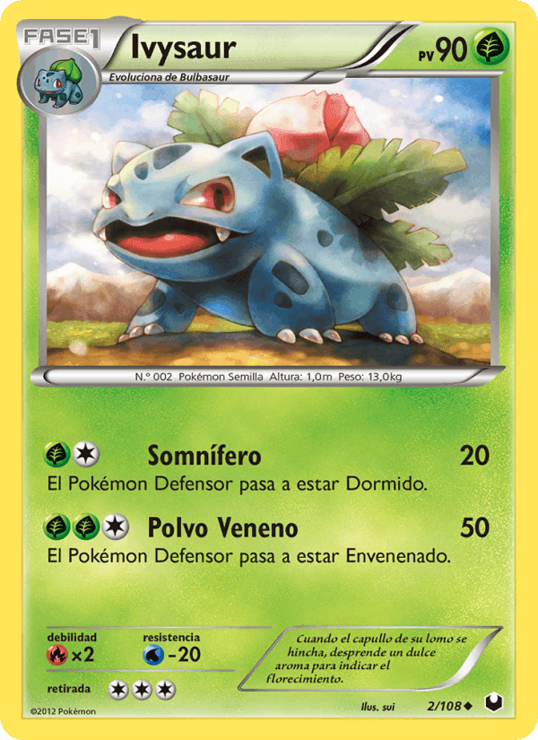 Ivysaur, carte 2 de Oscuros Exploradores
