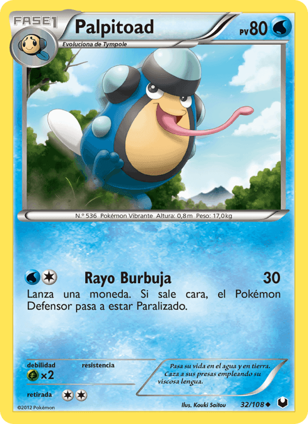 Palpitoad, carta 32 de Oscuros Exploradores