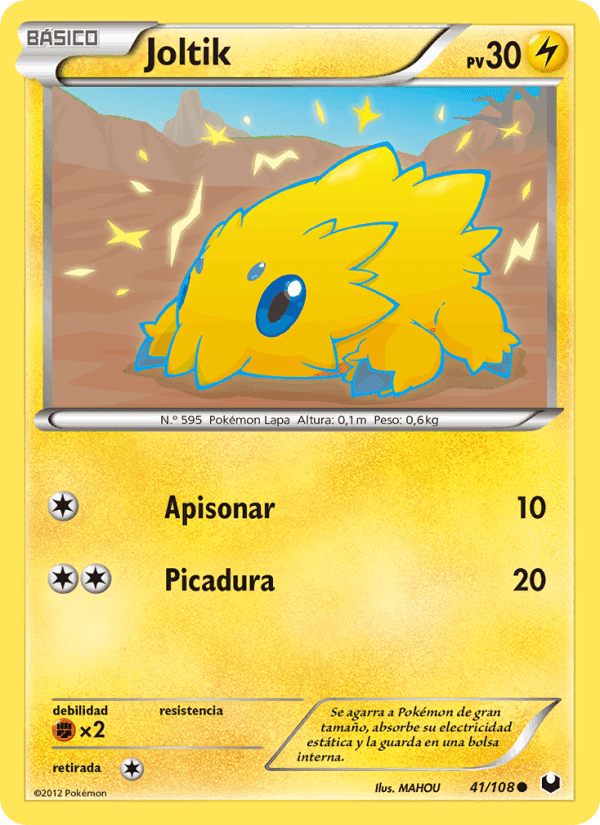 Joltik, carte 41 de Oscuros Exploradores