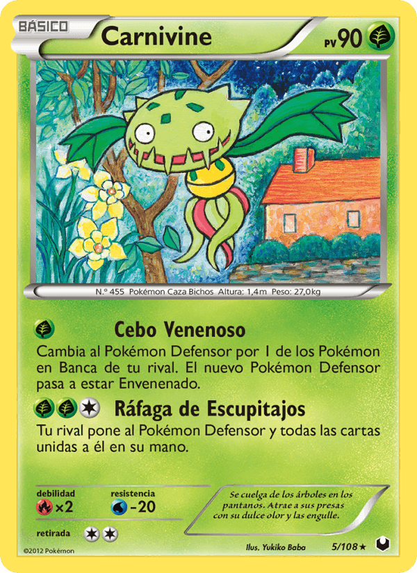Carnivine, carte 5 de Oscuros Exploradores