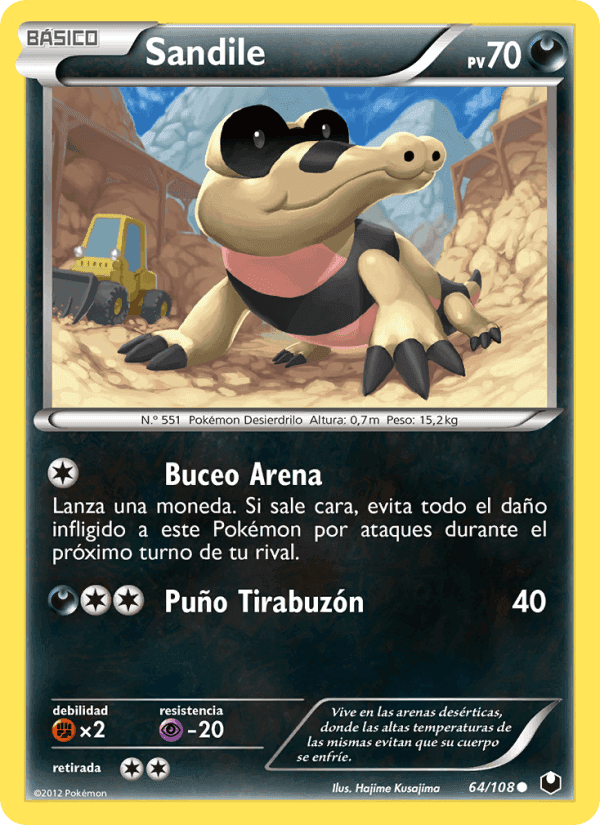 Sandile, carta 64 de Oscuros Exploradores