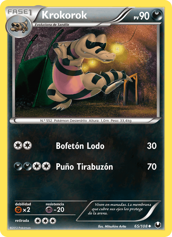 Krokorok, carta 65 de Oscuros Exploradores