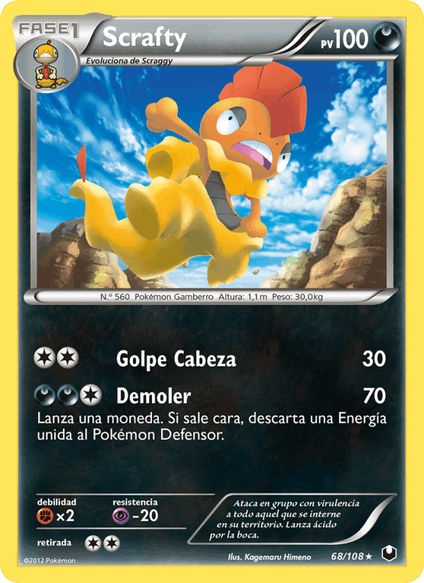 Scrafty, carta 68 de Oscuros Exploradores