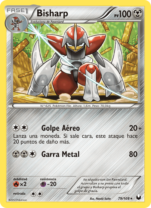 Bisharp, carta 79 de Oscuros Exploradores