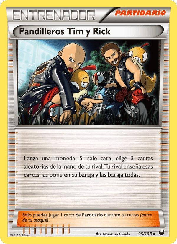 Pandilleros Tim y Rick, card 95 from Oscuros Exploradores