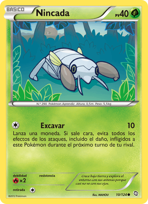 Nincada, carte 10 de Dragones Majestuosos