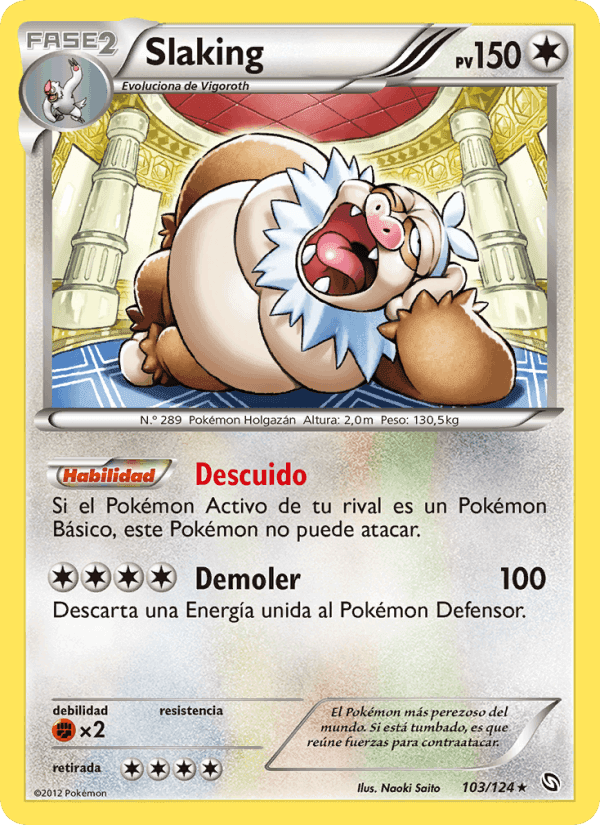 Slaking, carta 103 de Dragones Majestuosos