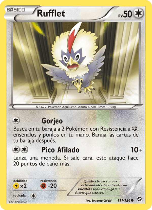 Rufflet, carta 111 de Dragones Majestuosos
