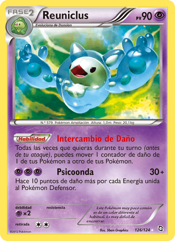 Reuniclus, carte 126 de Dragones Majestuosos