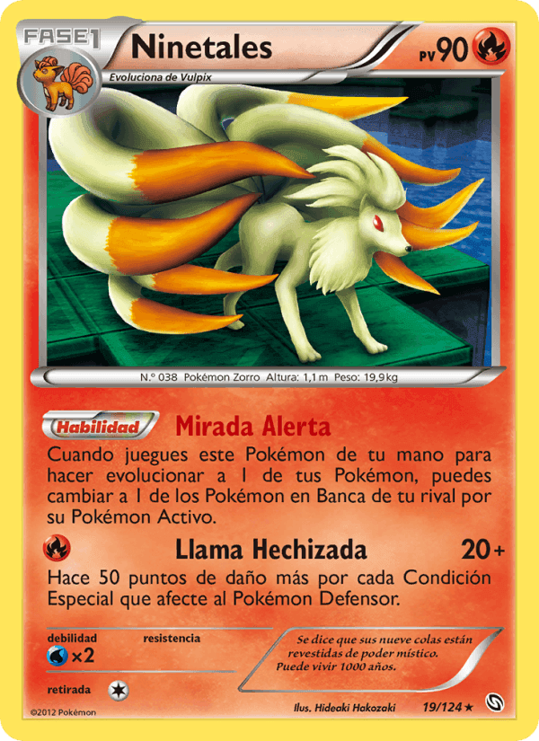 Ninetales, carte 19 de Dragones Majestuosos