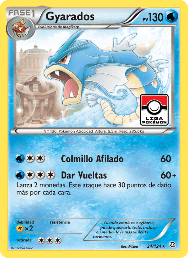 Gyarados, carte 24 de Dragones Majestuosos