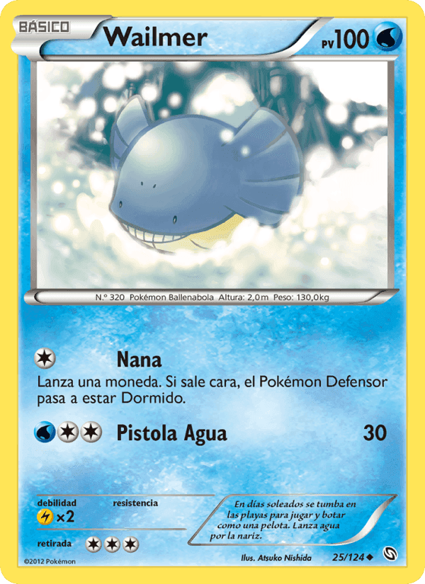 Wailmer, carte 25 de Dragones Majestuosos