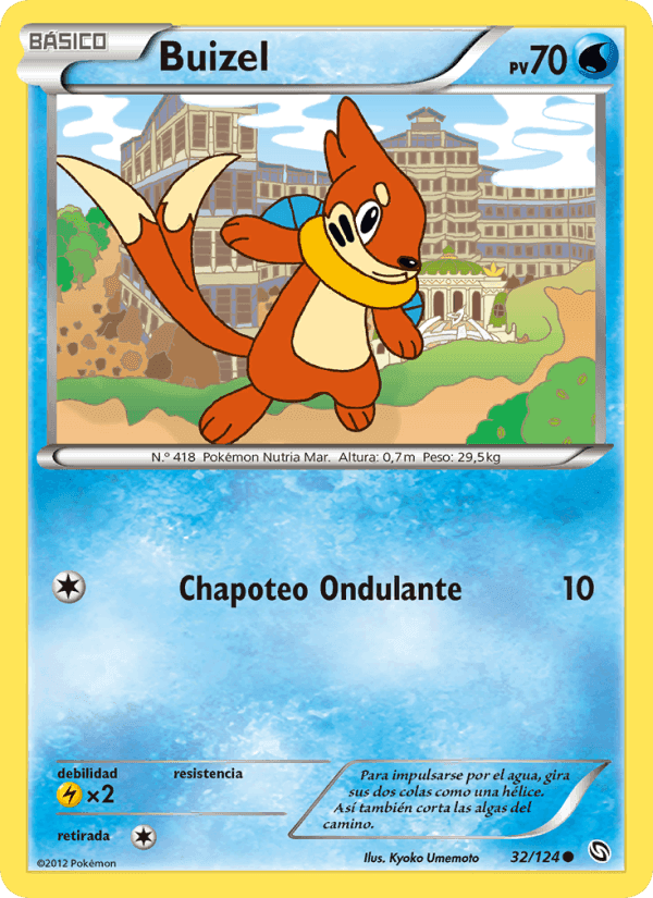 Buizel, carta 32 de Dragones Majestuosos