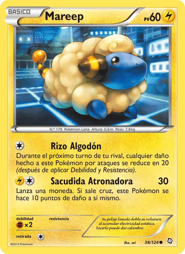 Mareep, carte 38 de Dragones Majestuosos