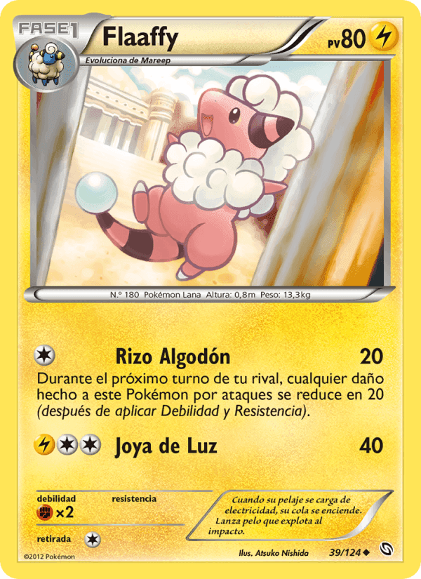 Flaaffy, carta 39 de Dragones Majestuosos