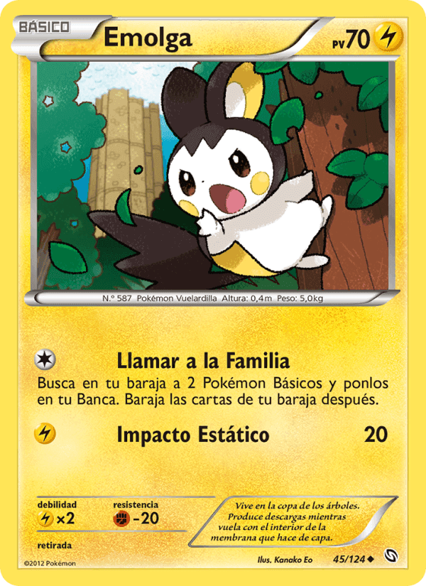 Dragones Majestuosos の 45 番、Emolga
