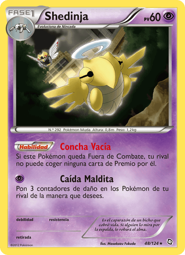Shedinja, carta 48 di Dragones Majestuosos