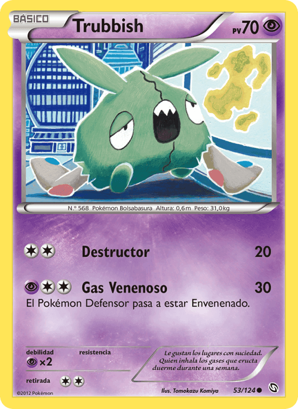 Trubbish, carta 53 de Dragones Majestuosos