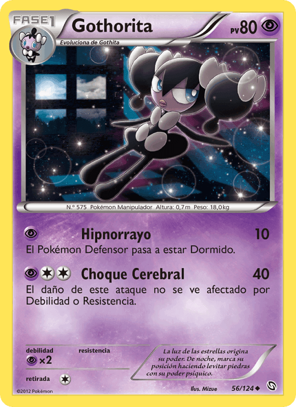Gothorita, card 56 from Dragones Majestuosos