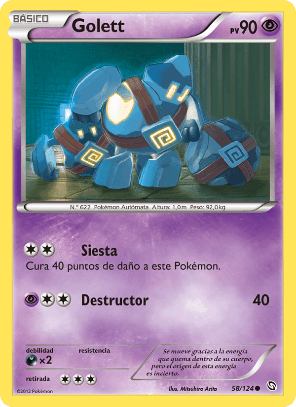 Golett, carta 58 de Dragones Majestuosos