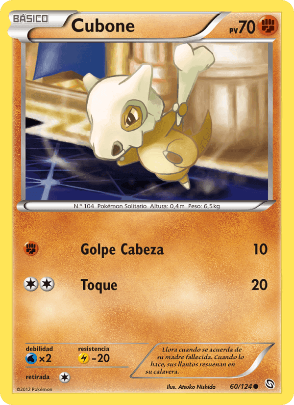 Cubone, carta 60 de Dragones Majestuosos