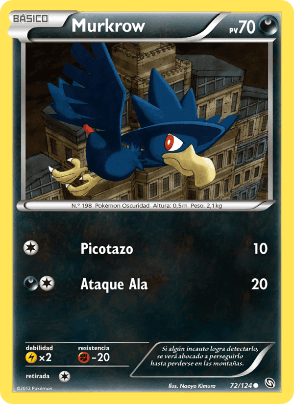 Murkrow, carte 72 de Dragones Majestuosos