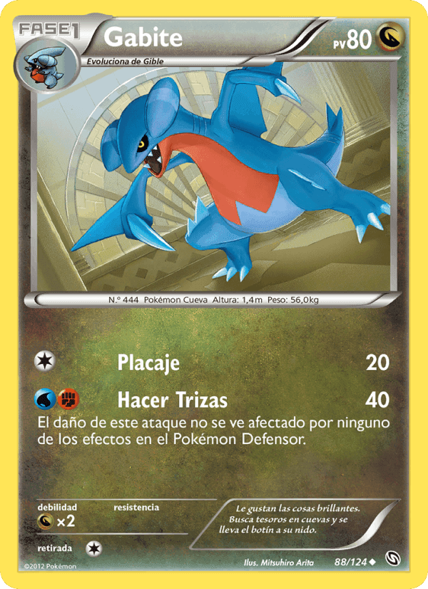 Gabite, card 88 from Dragones Majestuosos