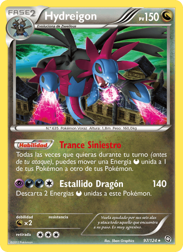 Hydreigon, carta 97 de Dragones Majestuosos