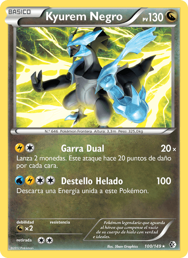 Kyurem Negro, card 100 from Fronteras Cruzadas