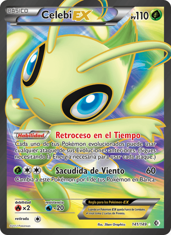 Celebi-EX, card 141 from Fronteras Cruzadas