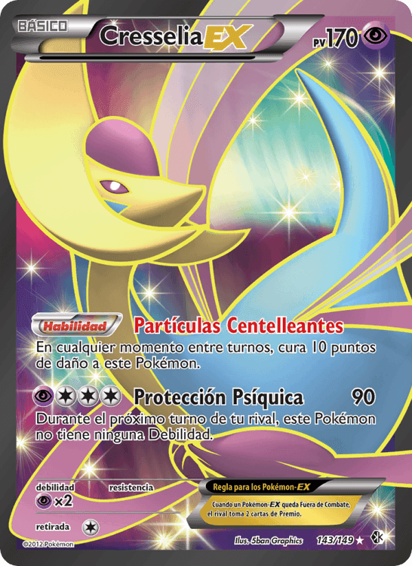 Cresselia-EX, carta 143 de Fronteras Cruzadas
