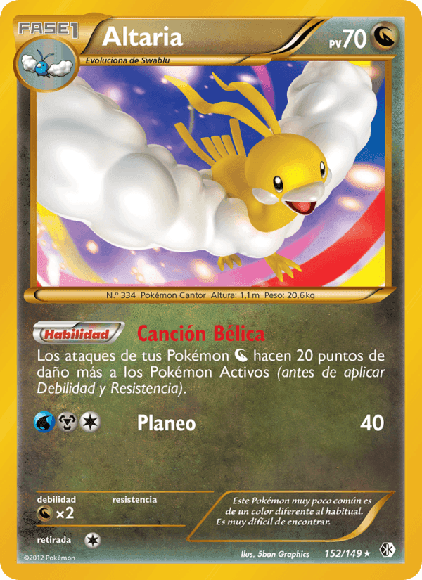 Altaria, card 152 from Fronteras Cruzadas