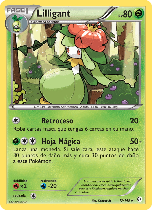 Lilligant, carta 17 de Fronteras Cruzadas