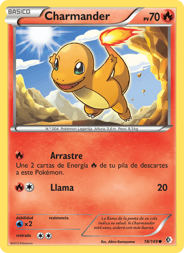 Charmander, carta 18 de Fronteras Cruzadas