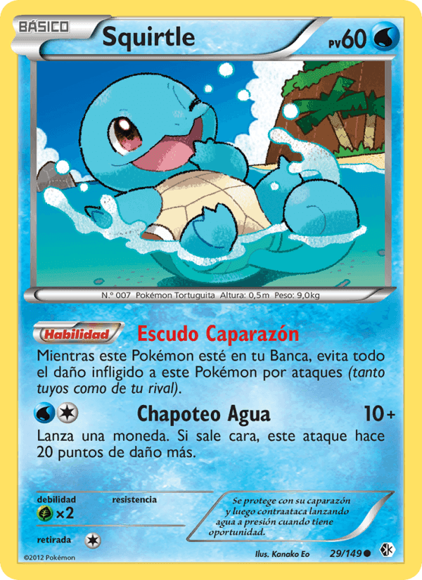 Squirtle, carta 29 de Fronteras Cruzadas