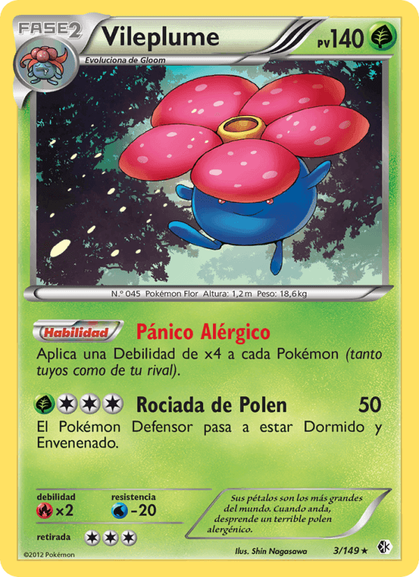 Vileplume, carta 3 di Fronteras Cruzadas