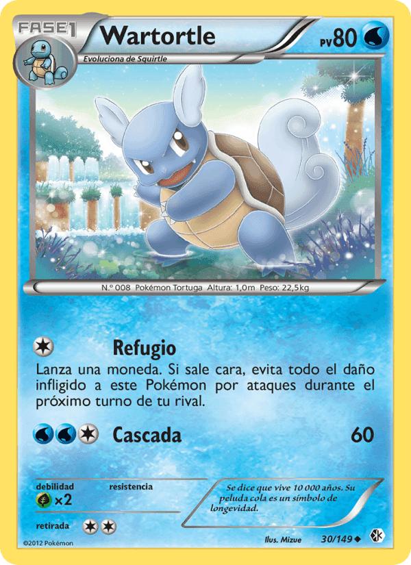 Wartortle, carta 30 de Fronteras Cruzadas