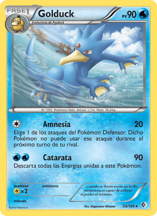 Golduck, carta 35 de Fronteras Cruzadas