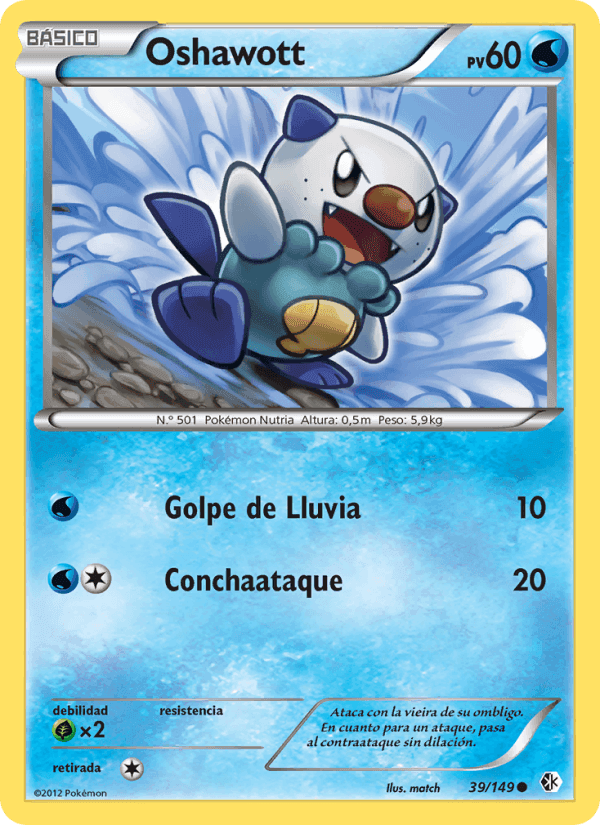 Oshawott, carte 39 de Fronteras Cruzadas