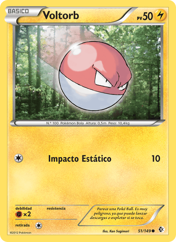 Voltorb, carta 51 de Fronteras Cruzadas