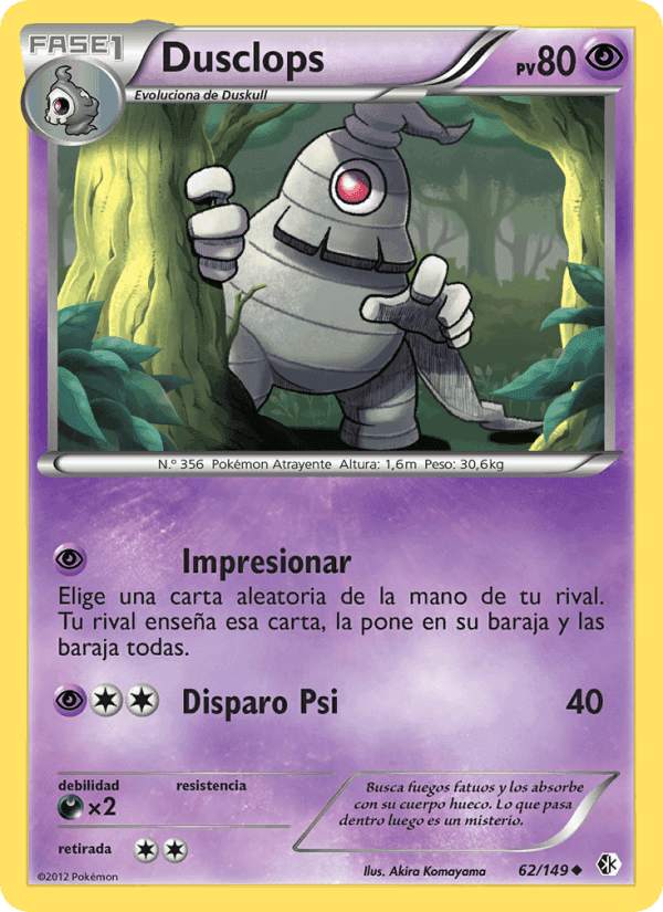 Dusclops, card 62 from Fronteras Cruzadas