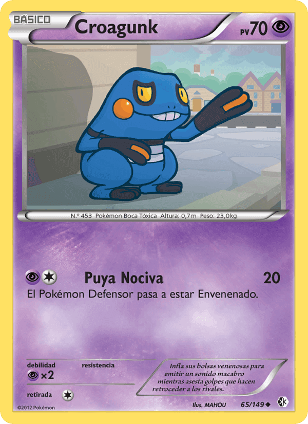 Croagunk, card 65 from Fronteras Cruzadas