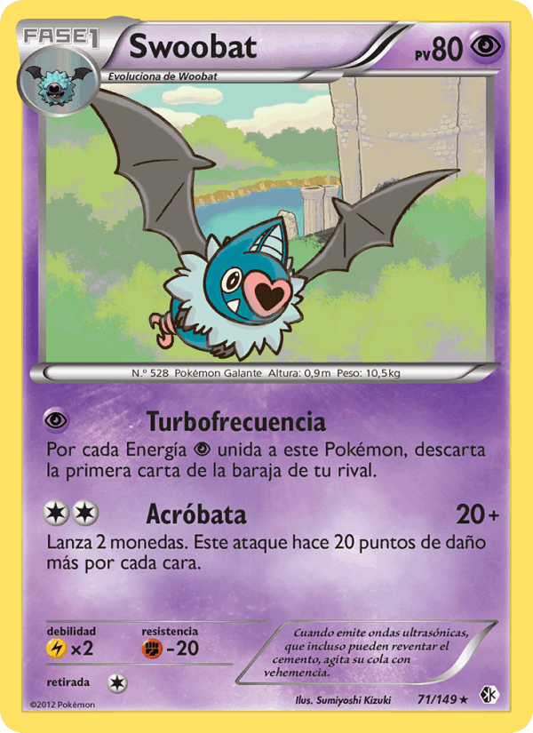 Swoobat, card 71 from Fronteras Cruzadas